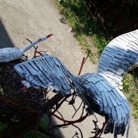 Кованое дерево с гнездом аиста - Изготовление металлоконструкций в Екатеринбурге